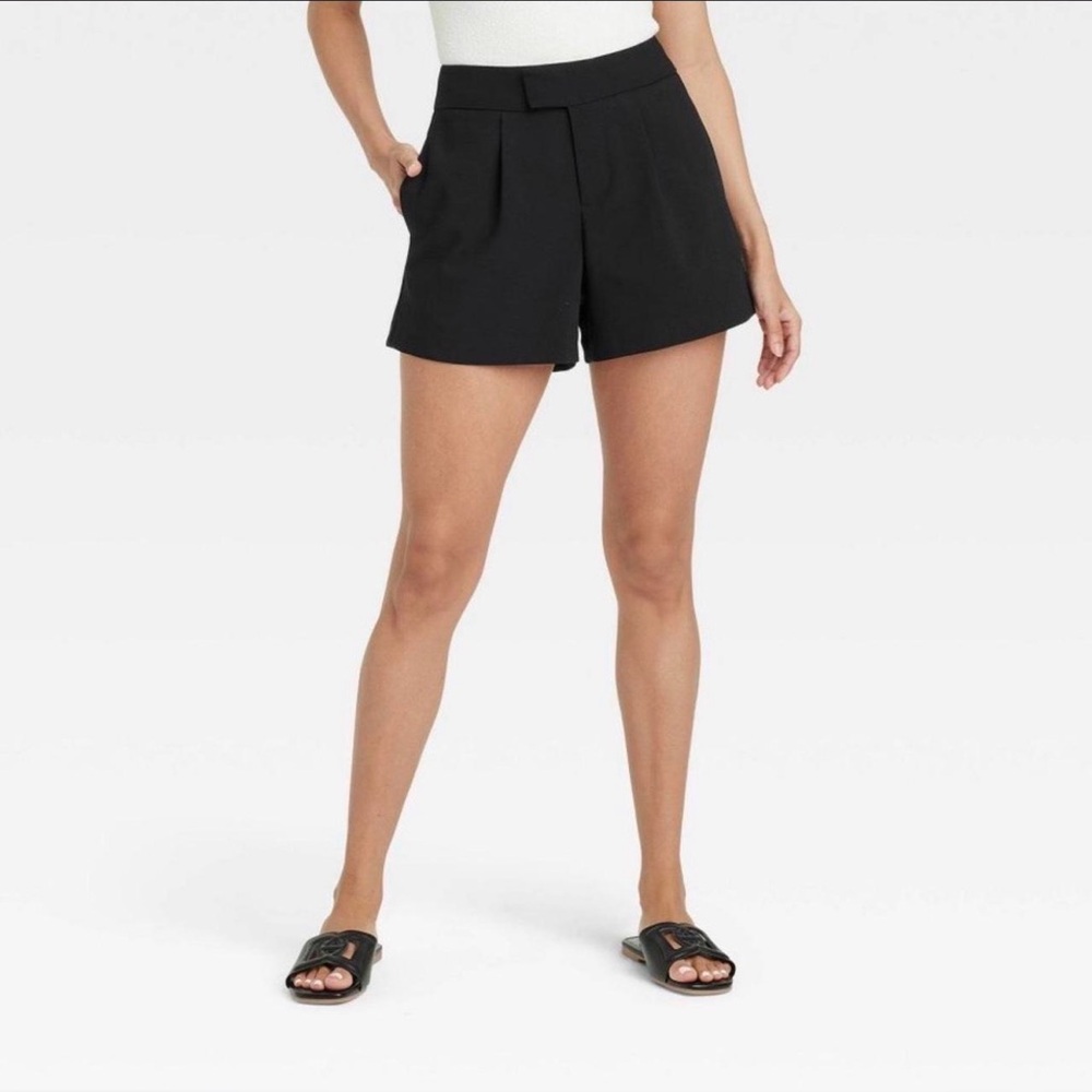 Tailored High Rise Shorts